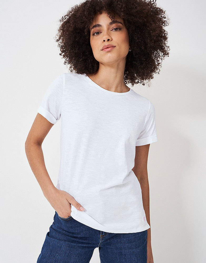 Crew Clothing Perfect Crew Neck Slub T-Shirt