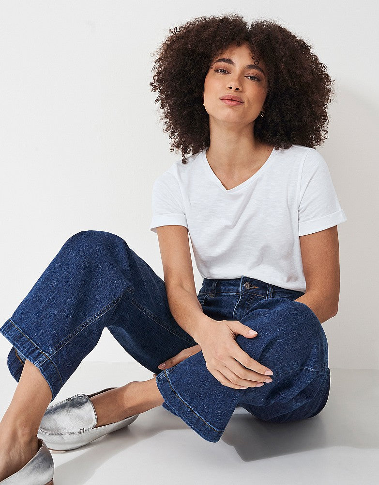 Crew Clothing Perfect Crew Neck Slub T-Shirt