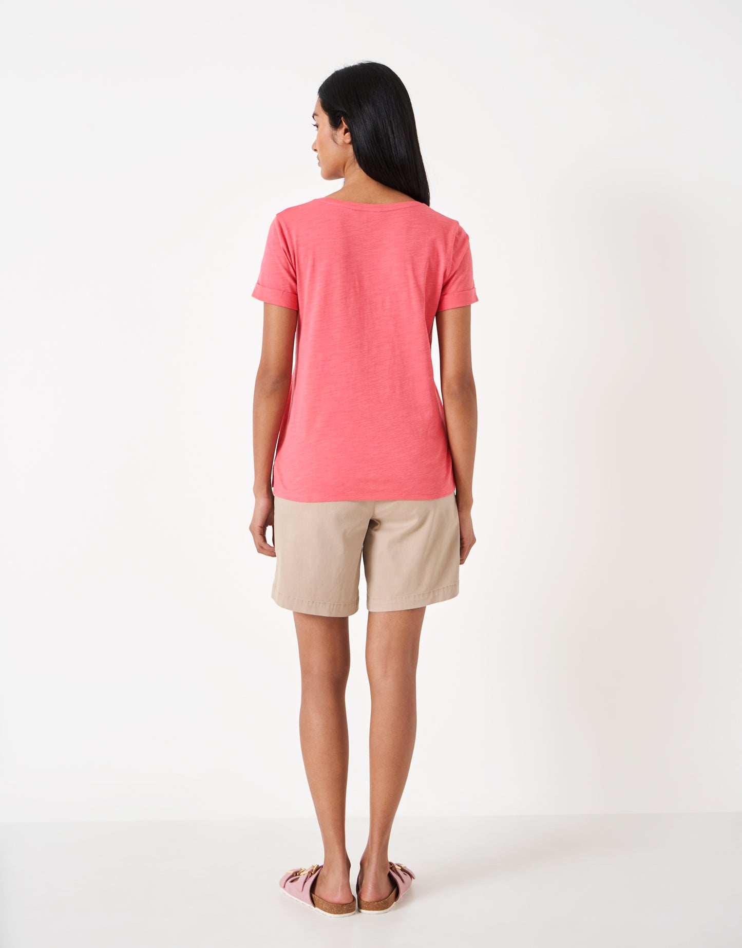 Crew Clothing Perfect Crew Neck Slub T-Shirt