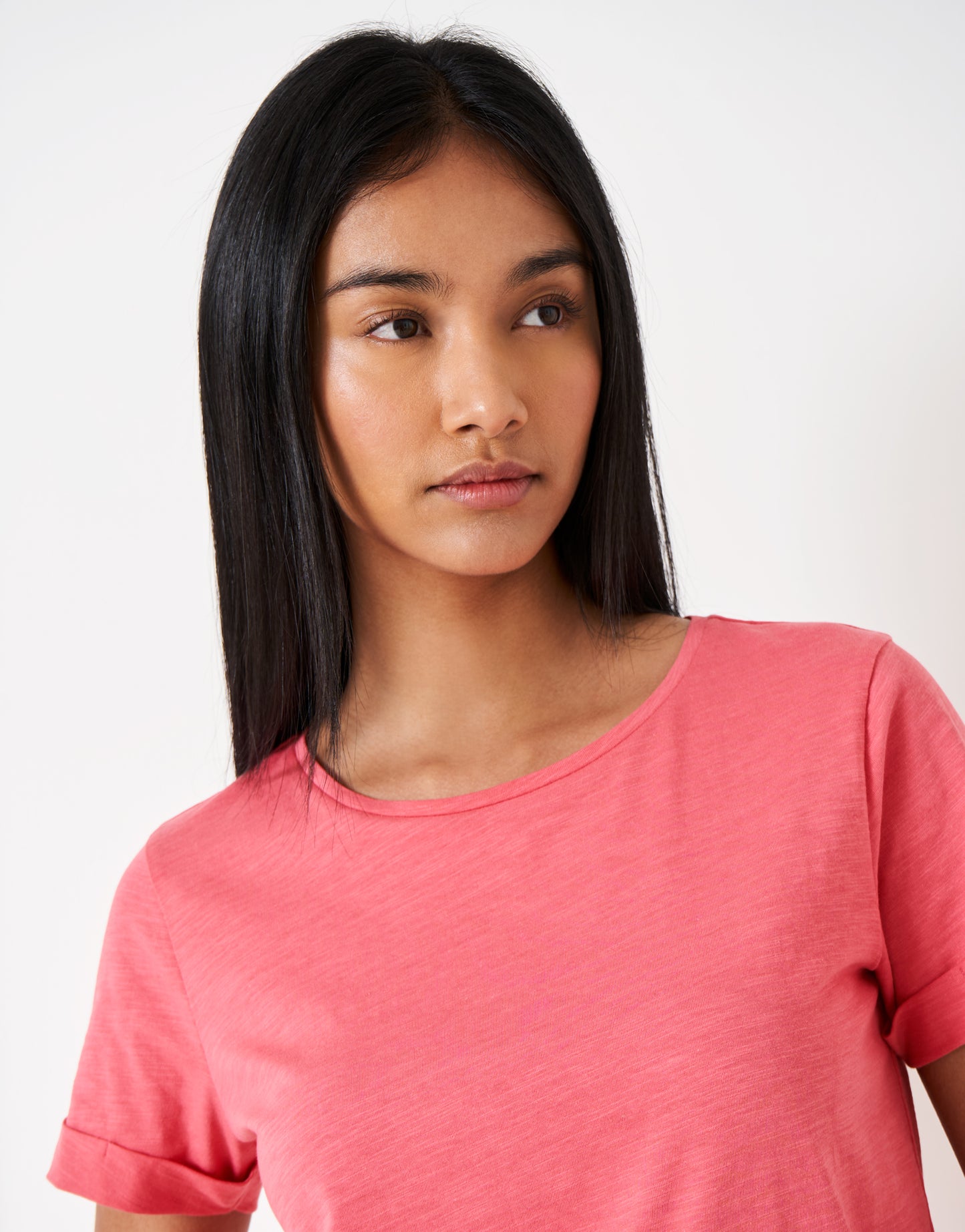 Crew Clothing Perfect Crew Neck Slub T-Shirt