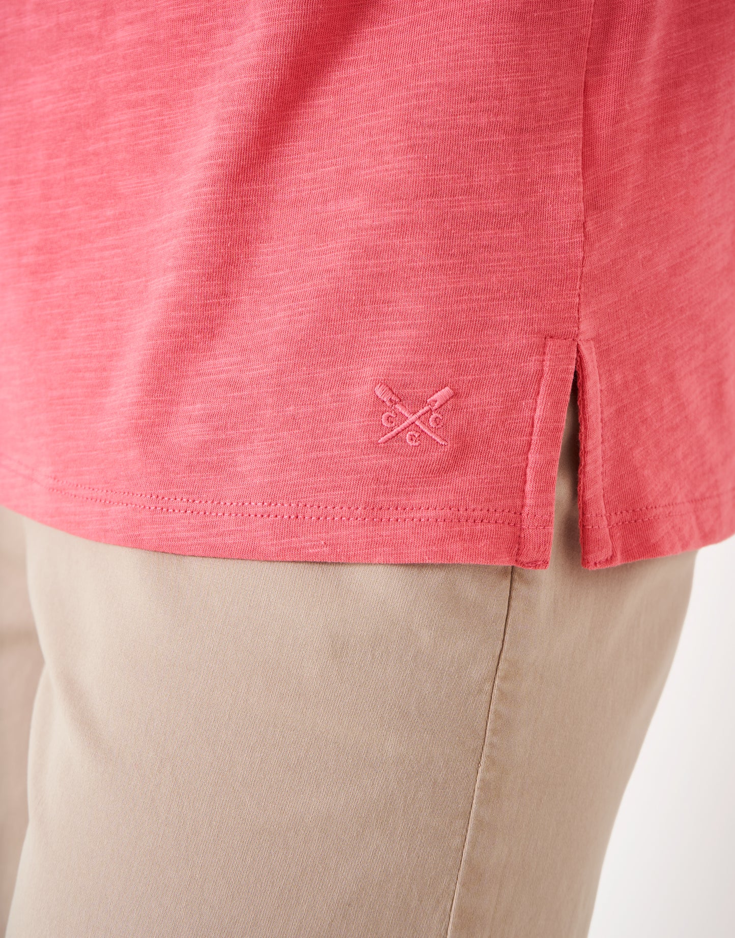 Crew Clothing Perfect Crew Neck Slub T-Shirt