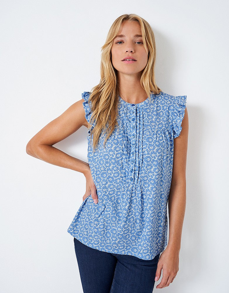 Crew Clothing Lydia Top - Sky Blue