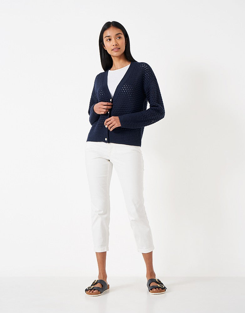 Crew Clothing Pointelle Cardigan