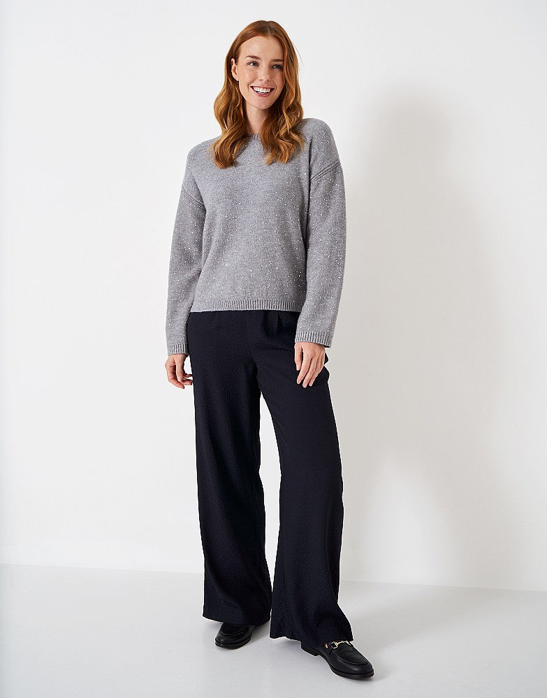 Crew Clothing Sequin Crew Neck Jumper