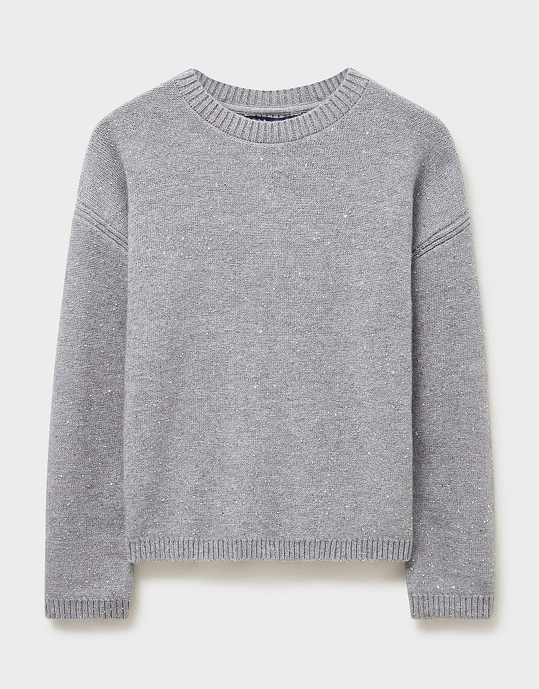 Crew Clothing Sequin Crew Neck Jumper