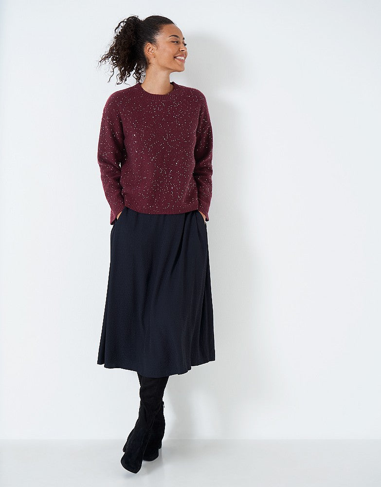 Crew Clothing Sequin Crew Neck Jumper