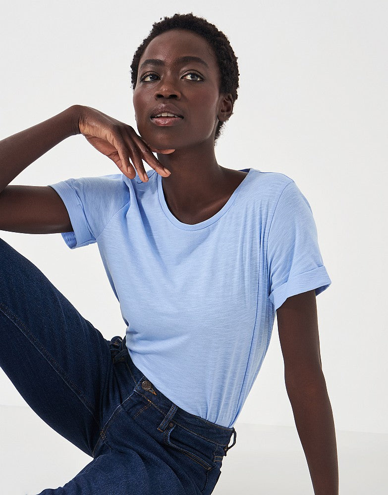 Crew Clothing Perfect Crew Neck Slub T-Shirt