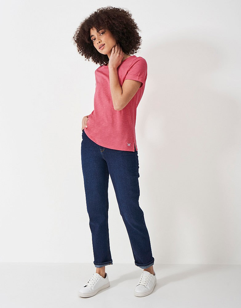 Crew Clothing Perfect Crew Neck Slub T-Shirt