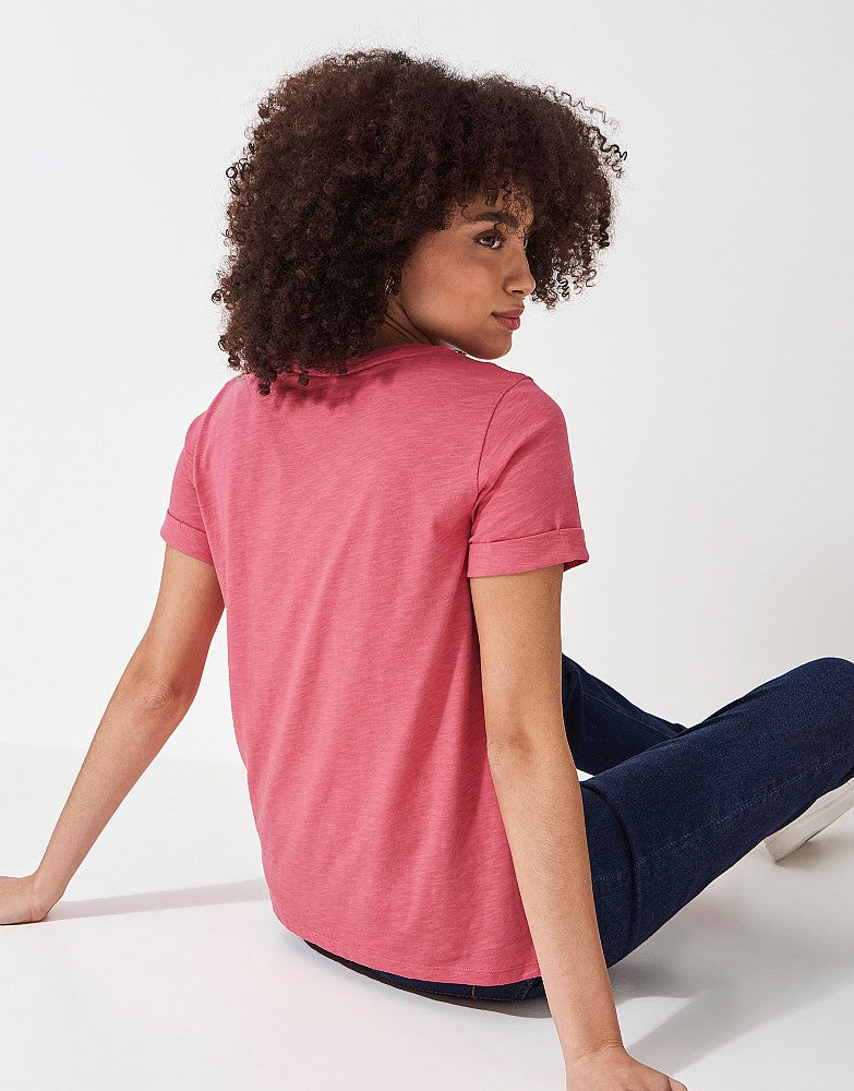 Crew Clothing Perfect Crew Neck Slub T-Shirt