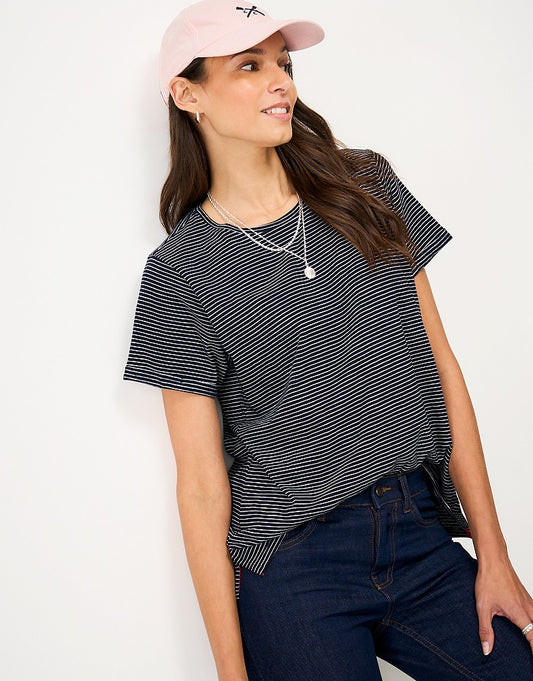 Crew Clothing Perfect Crew Neck Slub T-Shirt