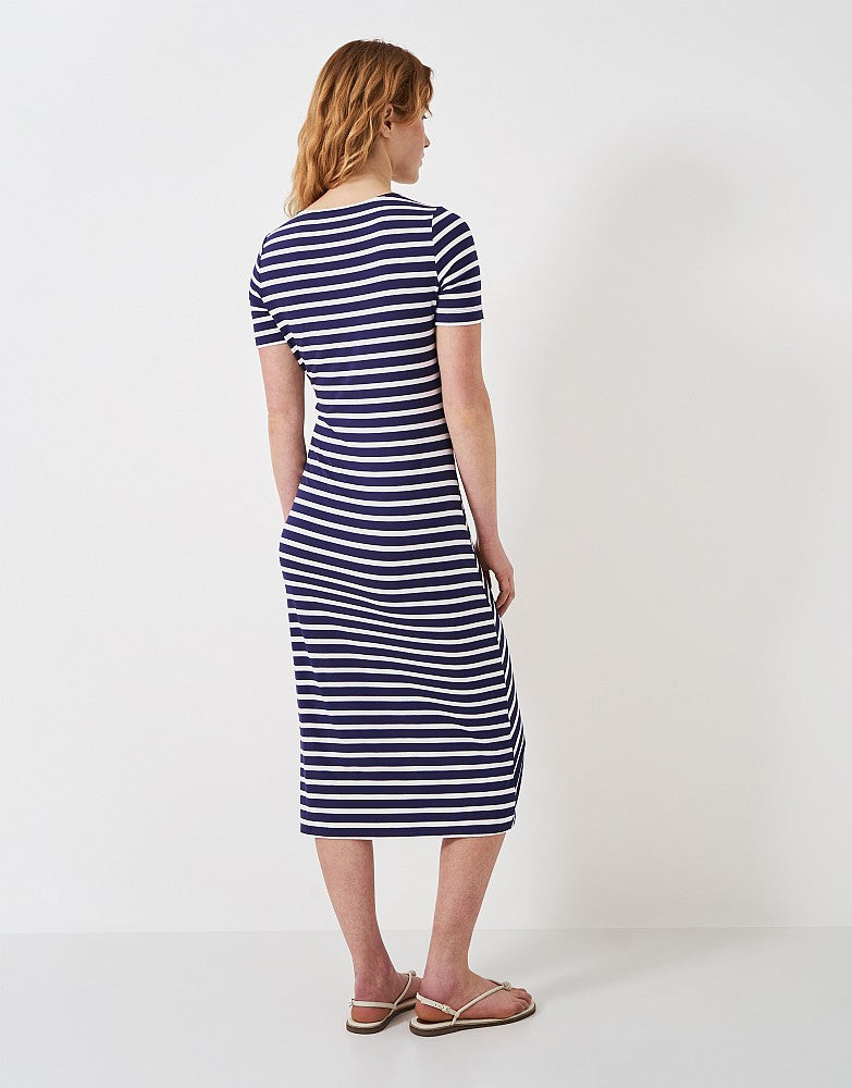 Crew Clothing Tie Front Printed Jersey Dress