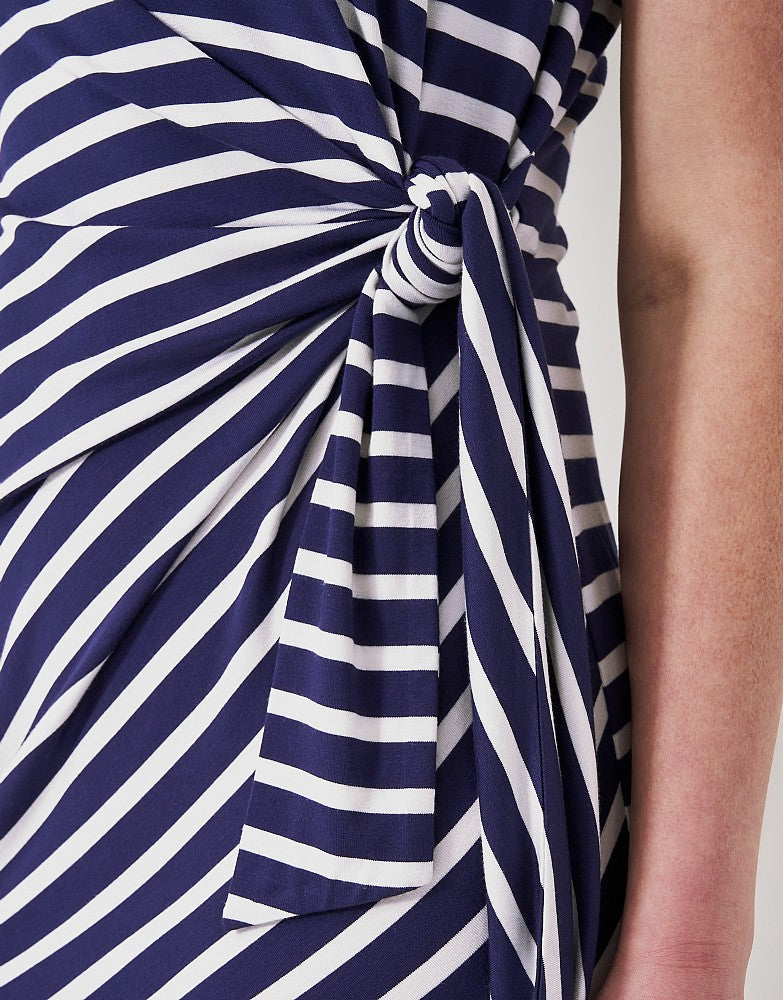 Crew Clothing Tie Front Printed Jersey Dress