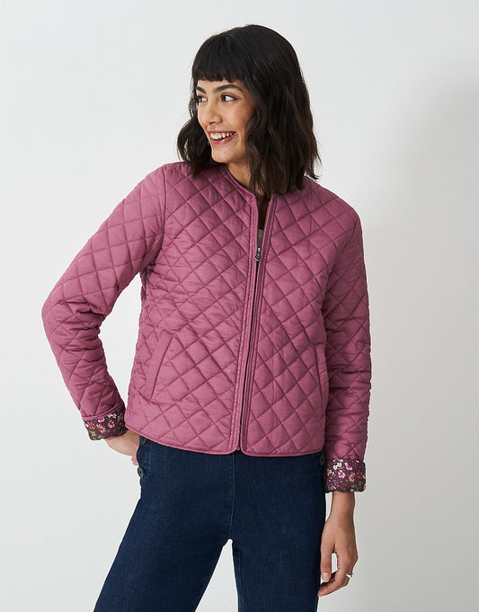 Crew Clothing Collarless Quilted Jacket