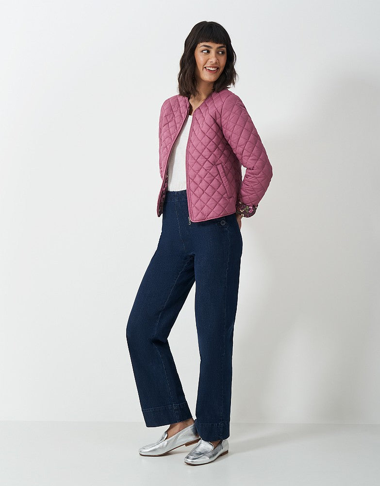 Crew Clothing Collarless Quilted Jacket