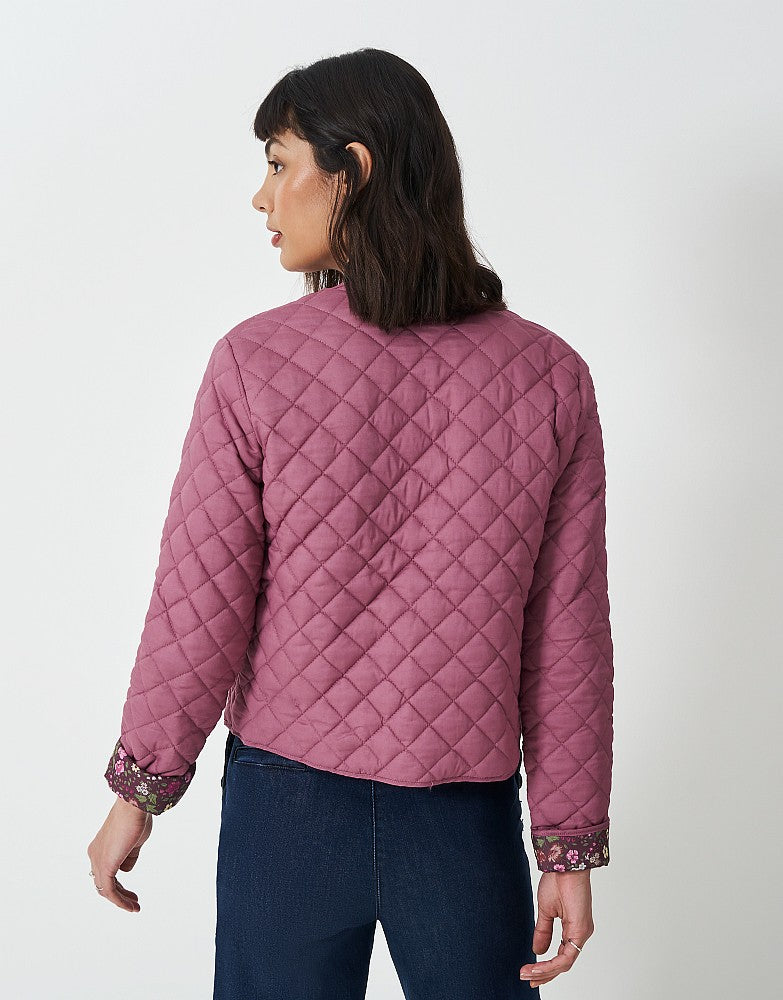 Crew Clothing Collarless Quilted Jacket