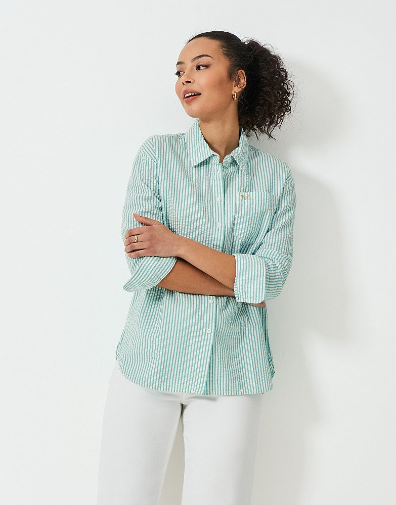 Crew Clothing Seersucker Relaxed Fit Shirt