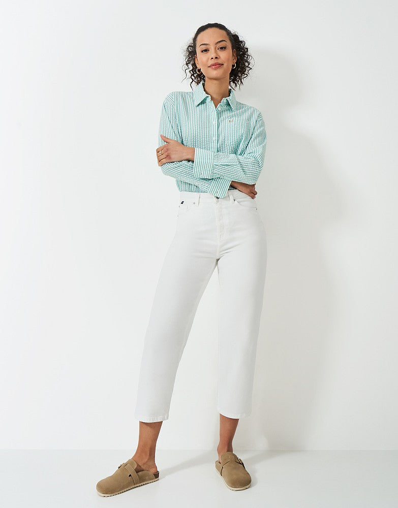 Crew Clothing Seersucker Relaxed Fit Shirt