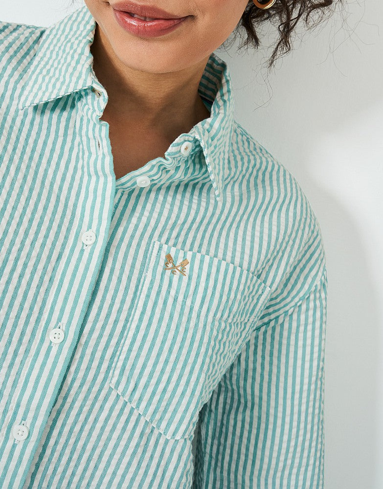 Crew Clothing Seersucker Relaxed Fit Shirt