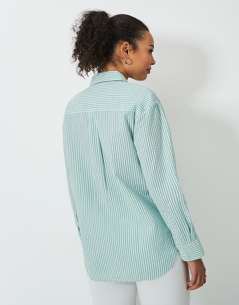 Crew Clothing Seersucker Relaxed Fit Shirt