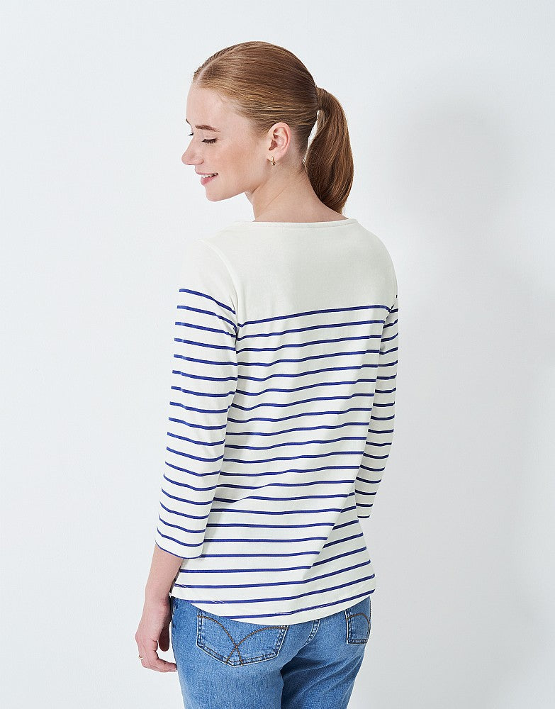 Crew Clothing Embroidered Essential Breton Top