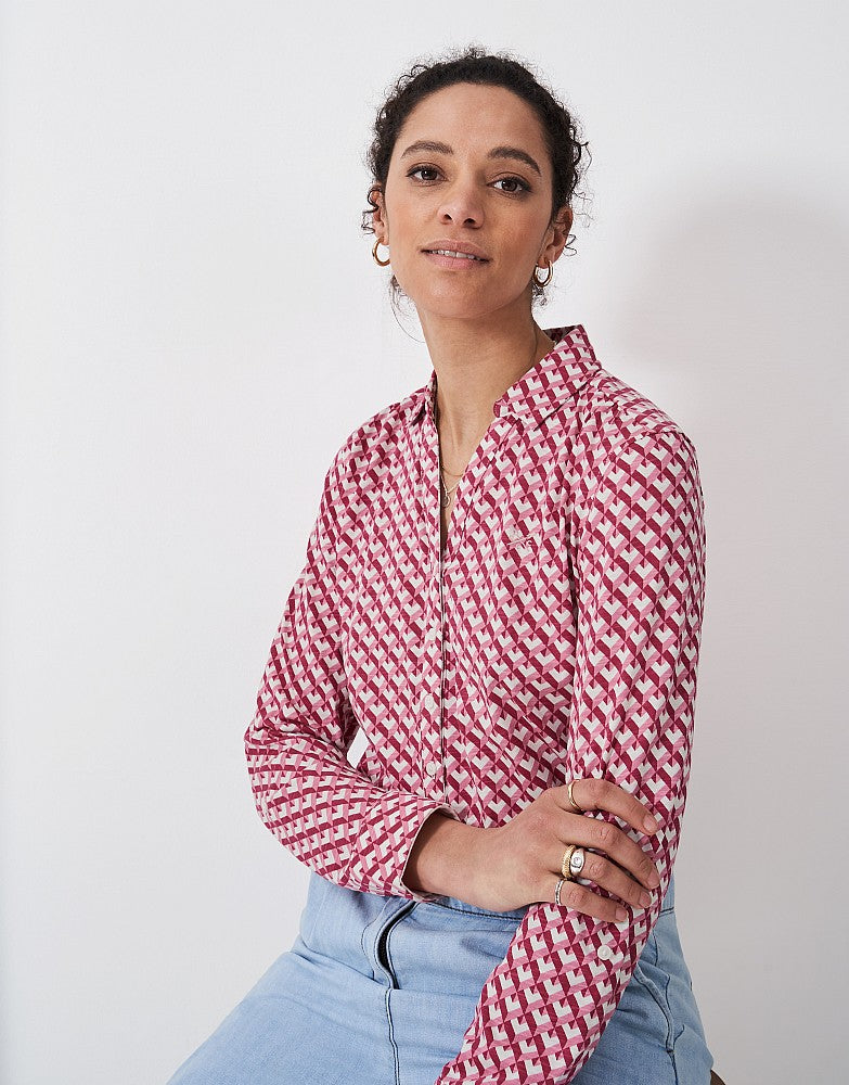 Crew Clothing Printed Cotton Jersey Shirt