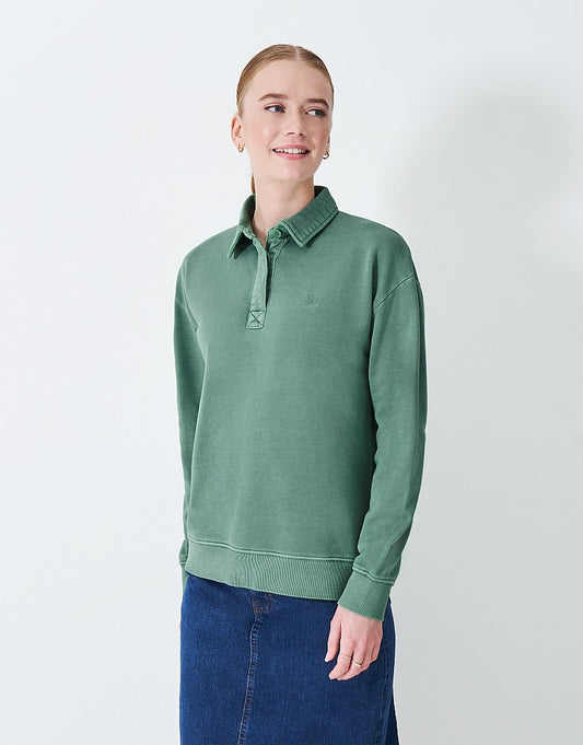 Crew Clothing Pigment Dyed Rugger Sweatshirt
