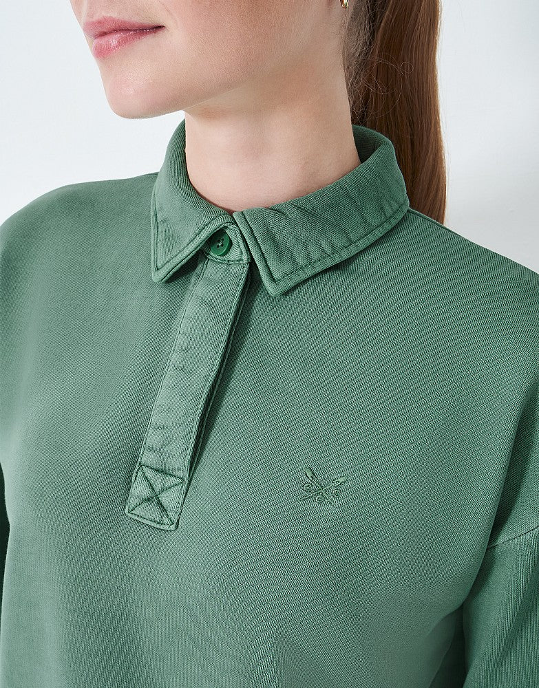 Crew Clothing Pigment Dyed Rugger Sweatshirt