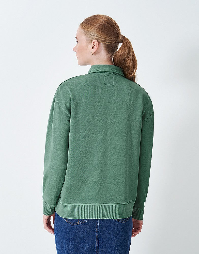 Crew Clothing Pigment Dyed Rugger Sweatshirt