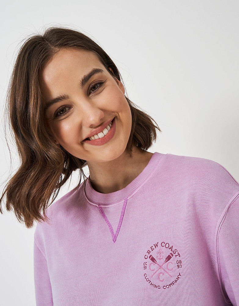 Crew Clothing Pigment Dyed Crew Neck Sweatshirt