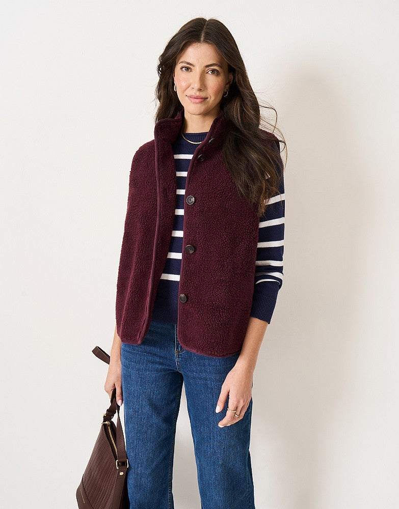 Crew Clothing Borg Gilet