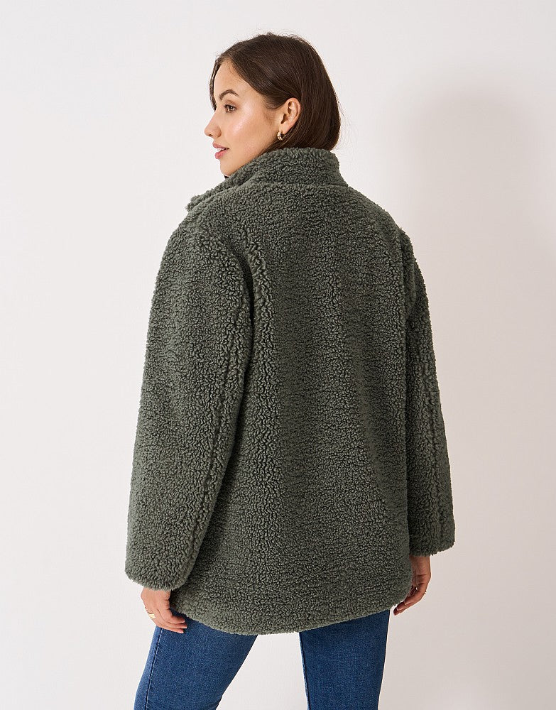 Crew Clothing Borg Patch-Pocket Jacket