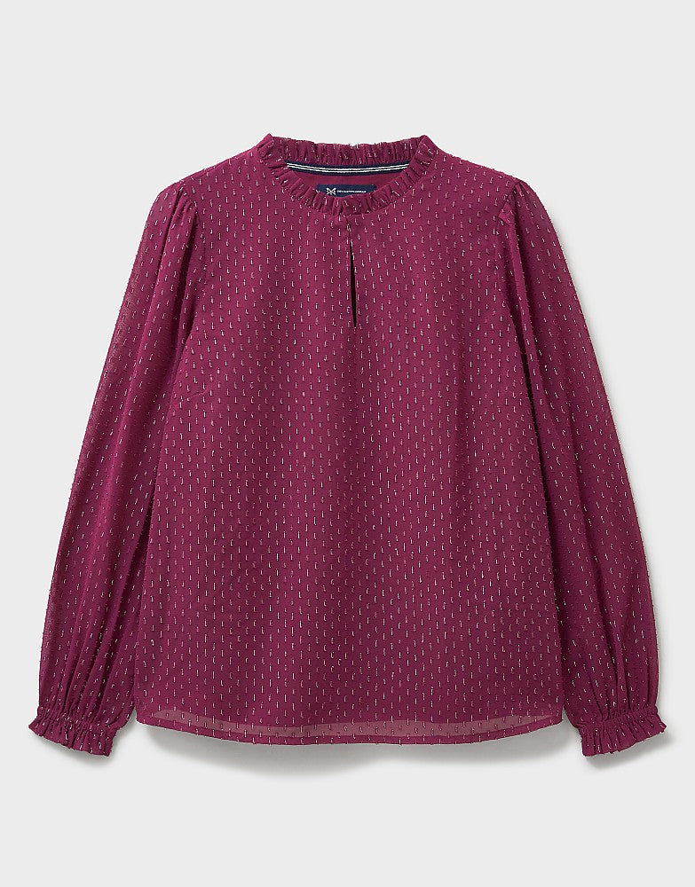 Crew Clothing Iris Metallic Blouse
