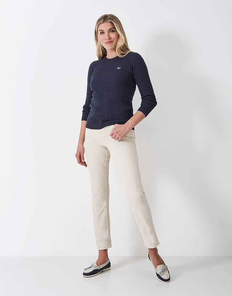 Crew Clothing Crew Neck Heritage Cable Knit Jumper