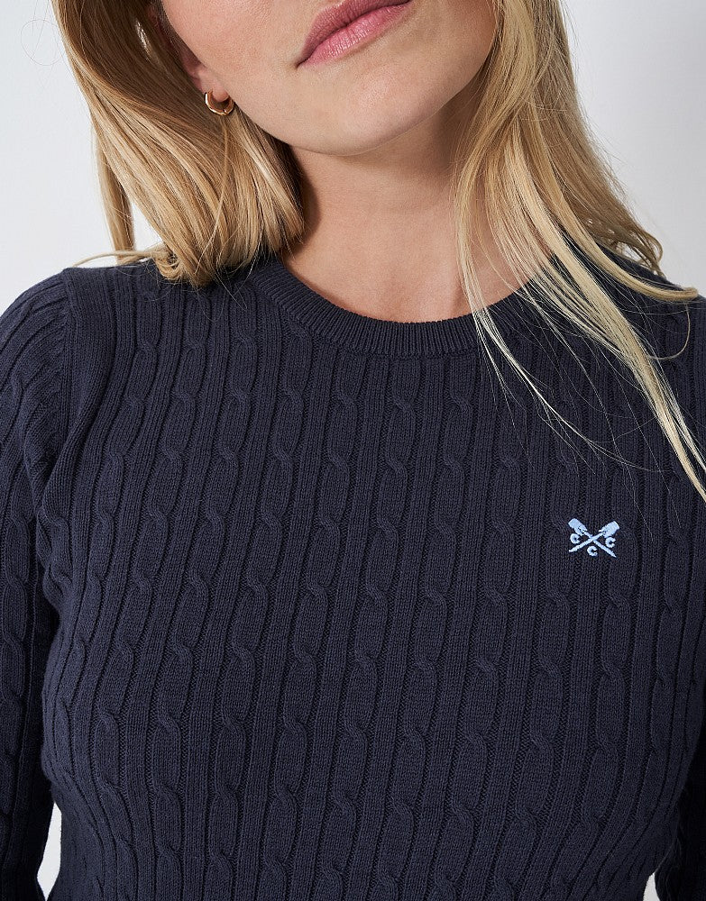 Crew Clothing Crew Neck Heritage Cable Knit Jumper