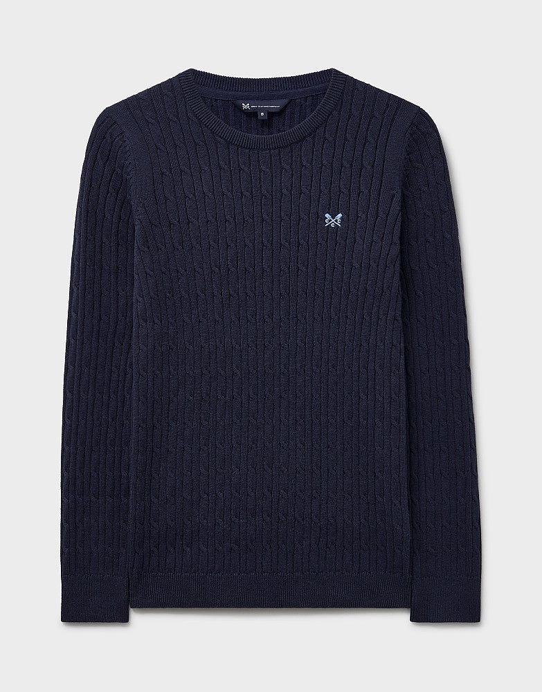 Crew Clothing Crew Neck Heritage Cable Knit Jumper