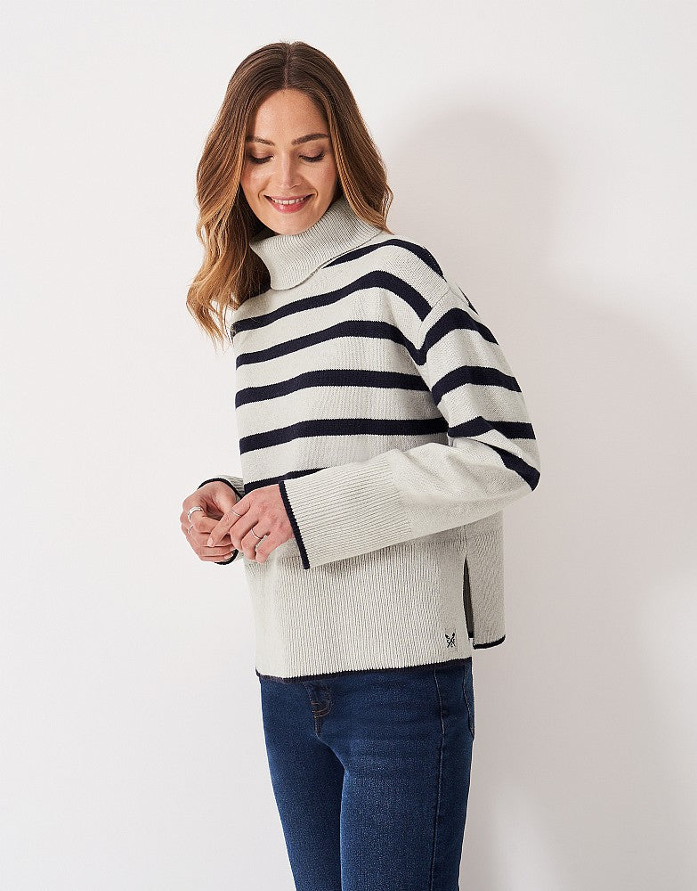 Crew Clothing Harmony Saddle Shoulder Funnel Neck Jumper