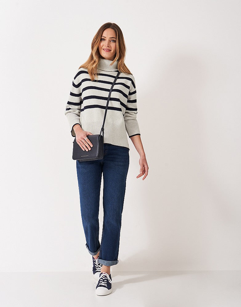 Crew Clothing Harmony Saddle Shoulder Funnel Neck Jumper