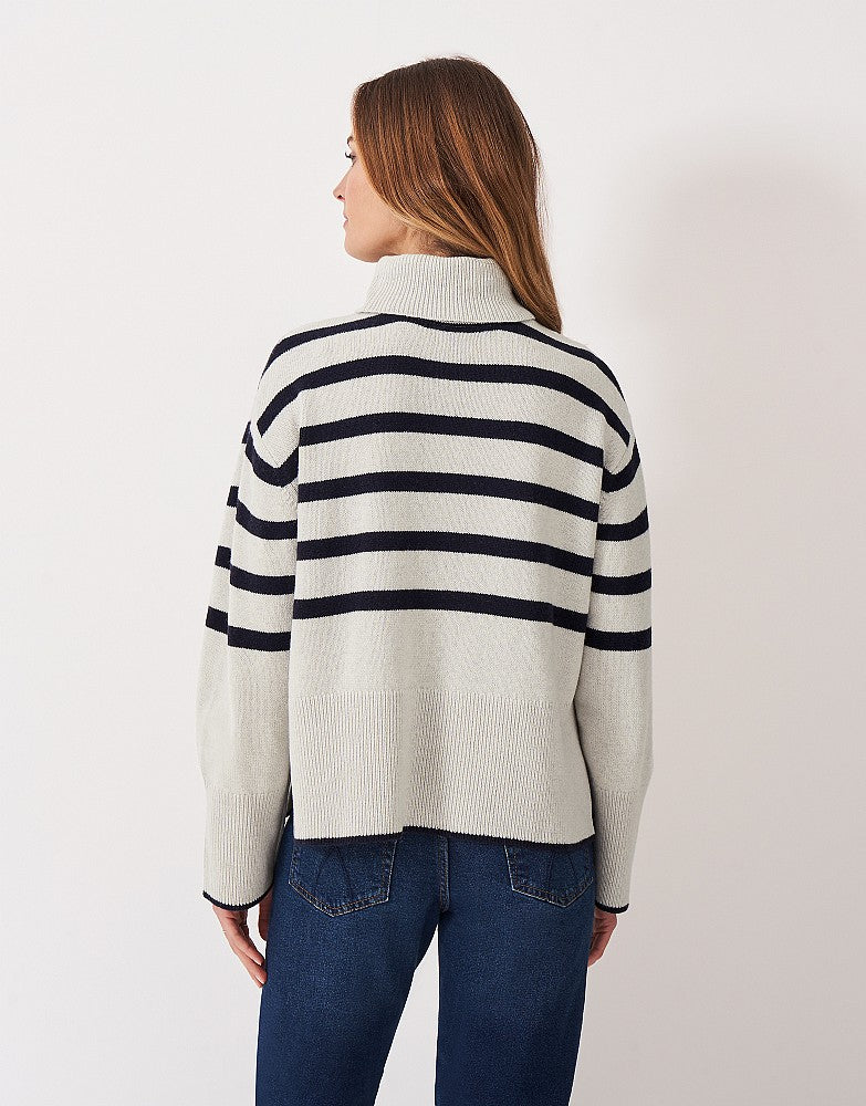 Crew Clothing Harmony Saddle Shoulder Funnel Neck Jumper