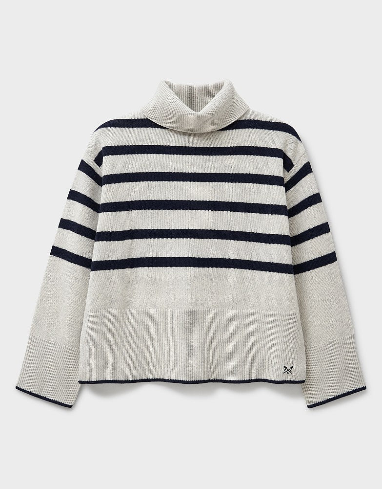 Crew Clothing Harmony Saddle Shoulder Funnel Neck Jumper