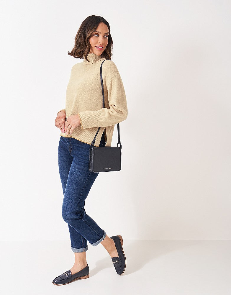 Crew Clothing Harmony Saddle Shoulder Funnel Neck Jumper