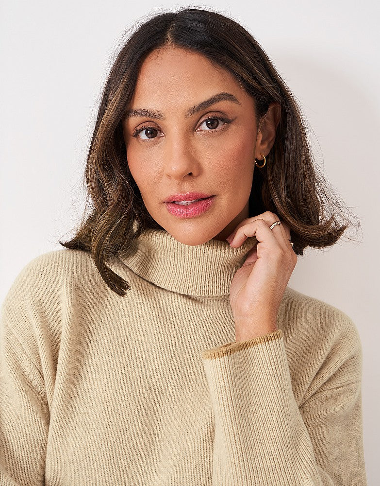 Crew Clothing Harmony Saddle Shoulder Funnel Neck Jumper