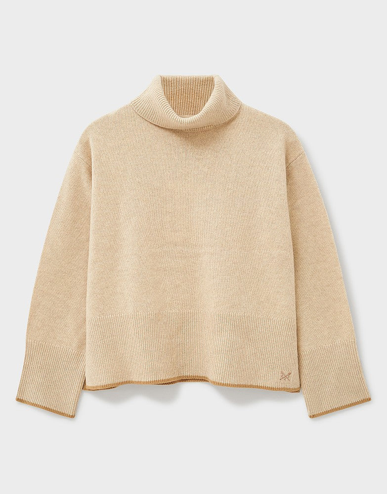 Crew Clothing Harmony Saddle Shoulder Funnel Neck Jumper