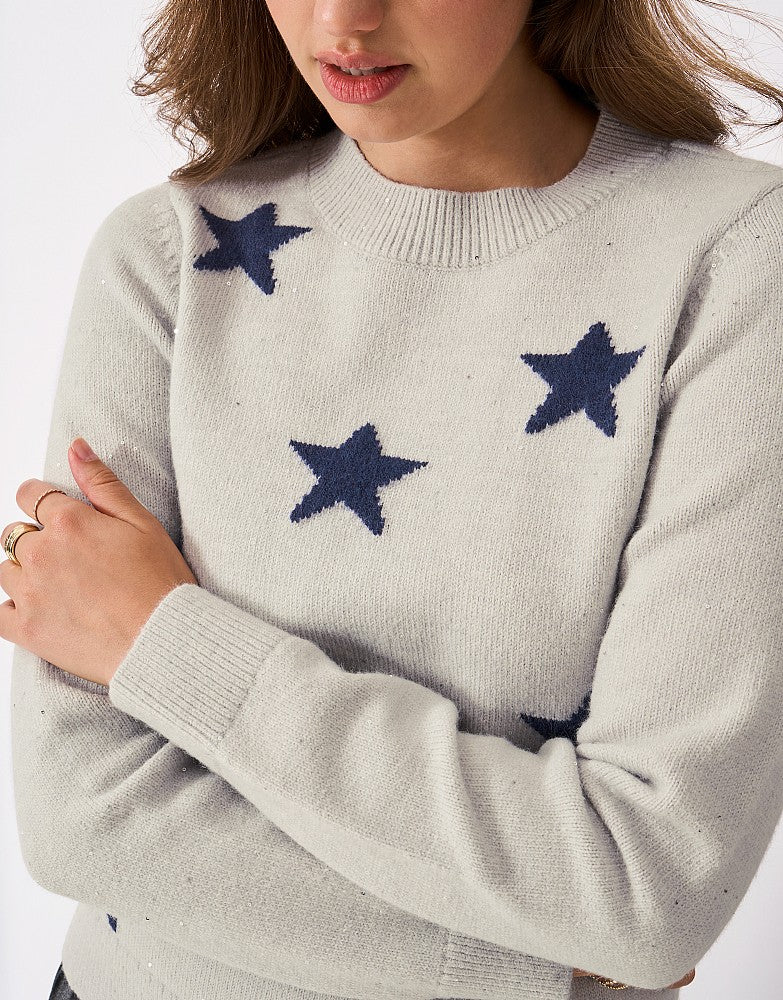 Crew Clothing Glitterball Star Jumper
