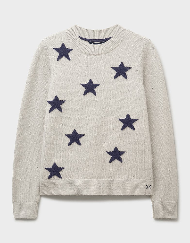 Crew Clothing Glitterball Star Jumper