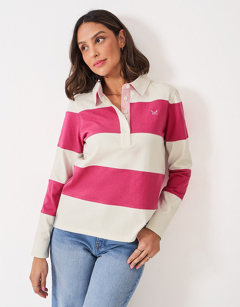 Crew Clothing Long Sleeve Rugby Shirt