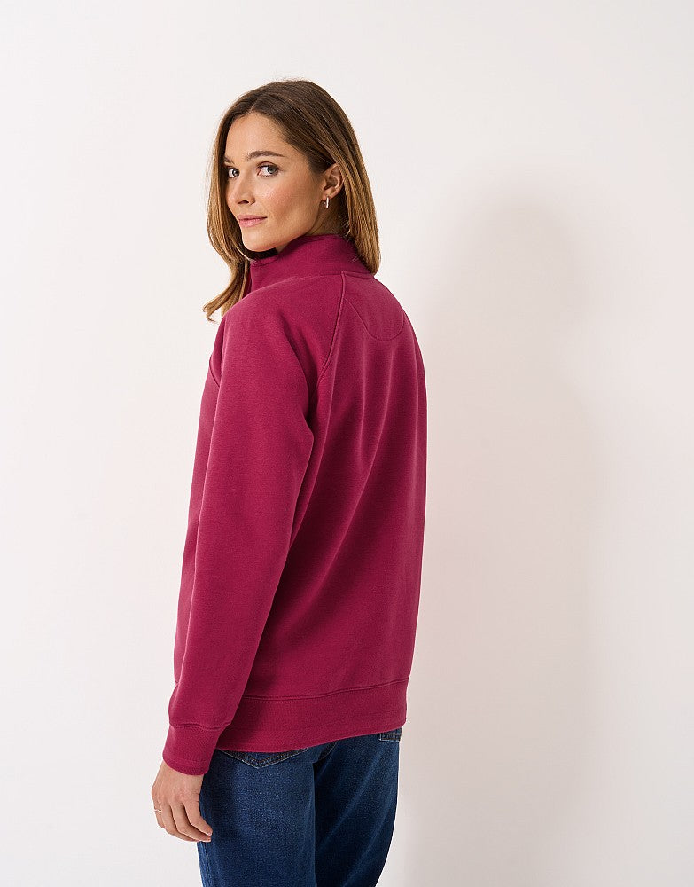 Crew Clothing Women's Half Zip Sweatshirt