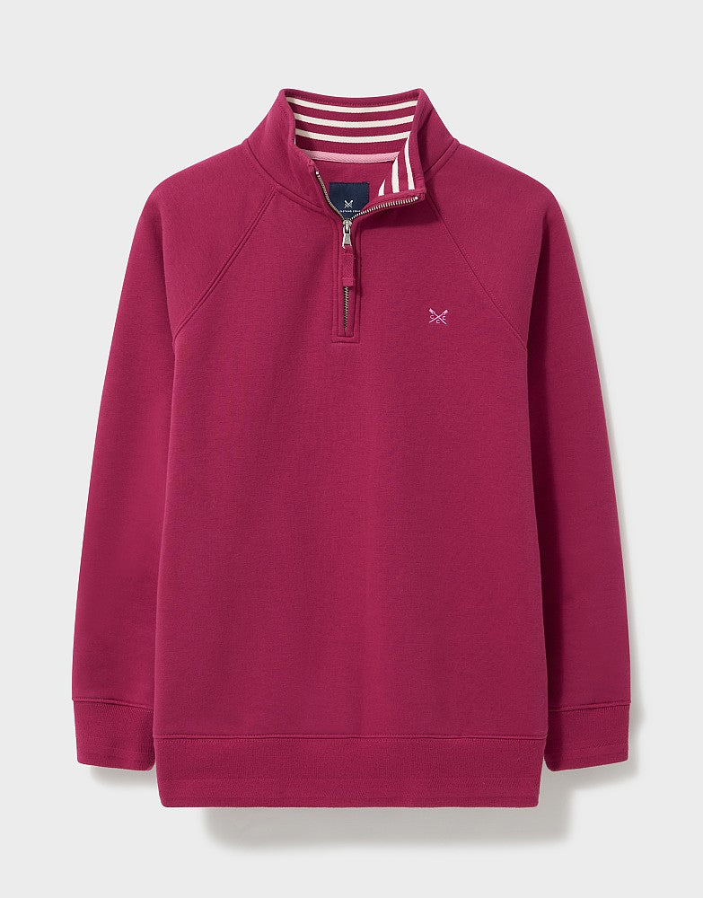 Crew Clothing Women's Half Zip Sweatshirt