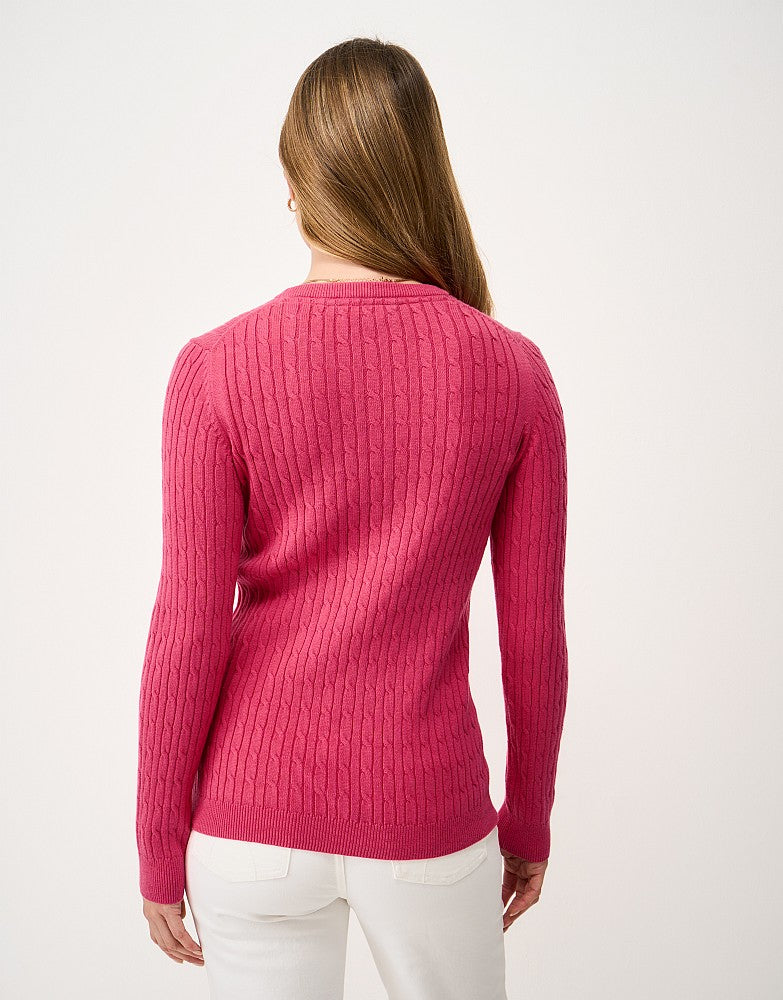 Crew Clothing Crew Neck Heritage Cable Knit Jumper