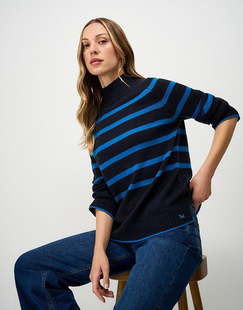 Crew Clothing Harmony Saddle Shoulder Funnel Neck Jumper
