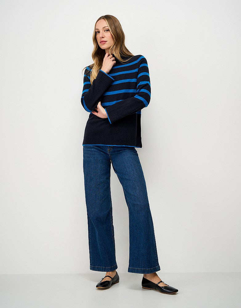 Crew Clothing Harmony Saddle Shoulder Funnel Neck Jumper
